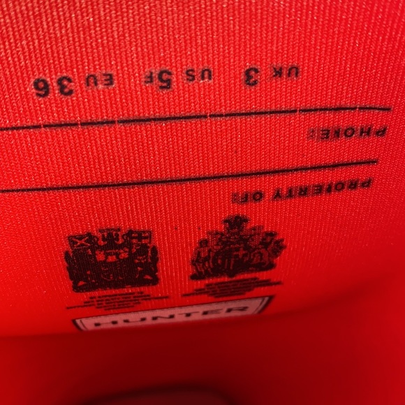 Hunter original stripe tall boot size 5 - Picture 14 of 17